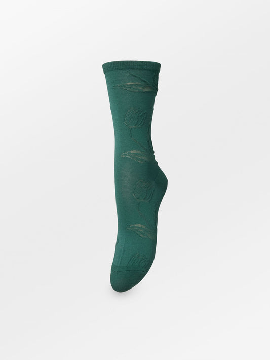 Becksöndergaard, Stencia Cotta Sock - Mediteal Green, socks, sale, sale, socks, socks