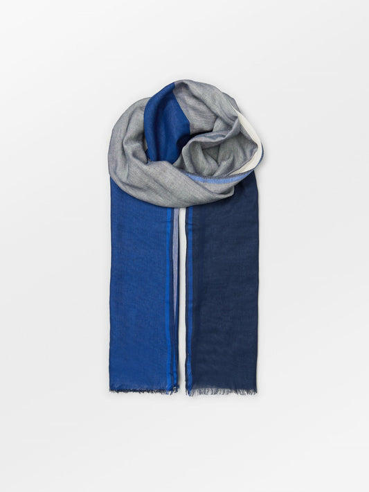 Becksöndergaard, Kikko Cowea Scarf - Navy Blue, scarves, winter accessories, scarves, winter accessories, black week, black week