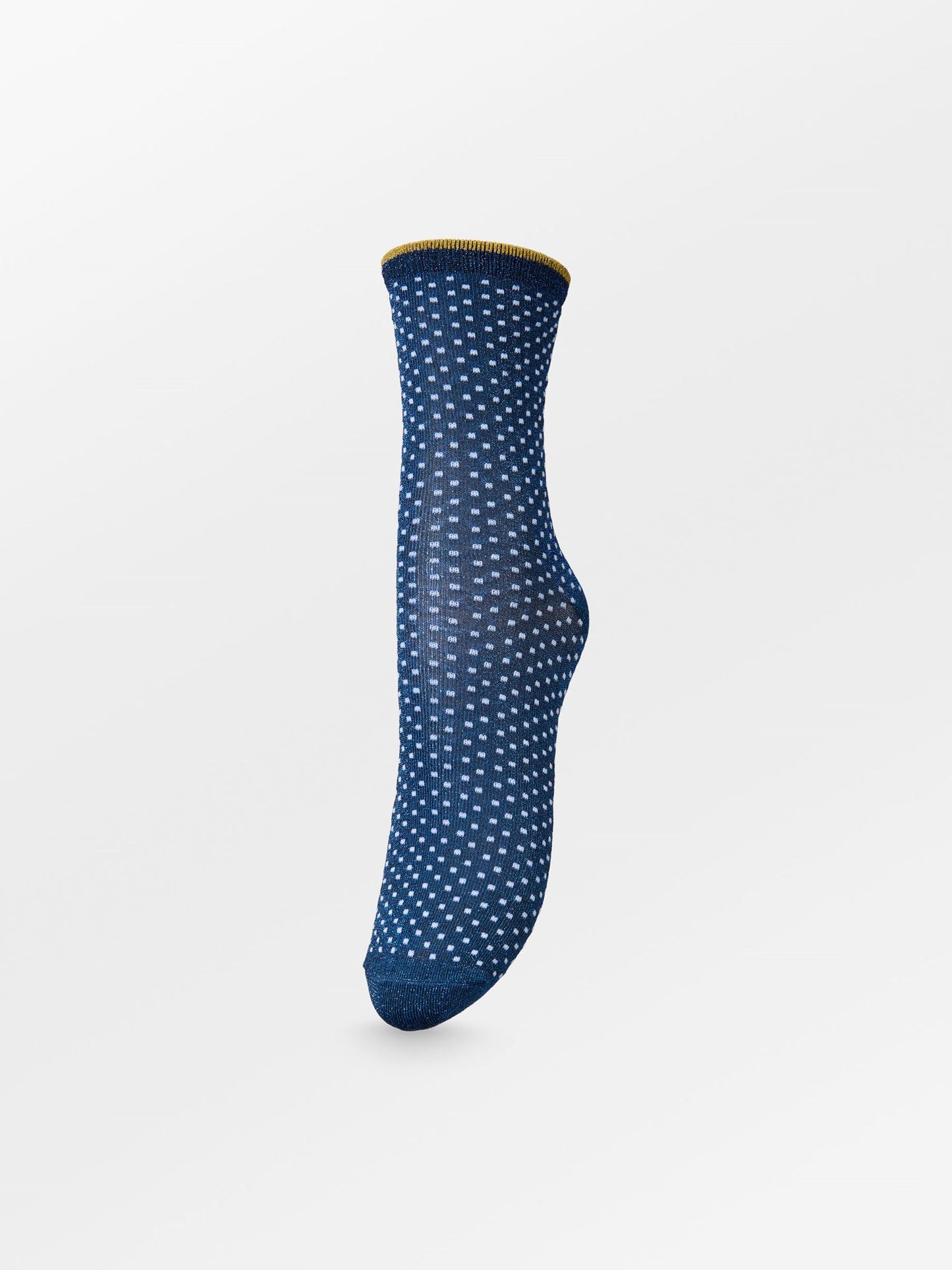 Dina Small Dots Glittersock - Blue Socks Becksöndergaard.se