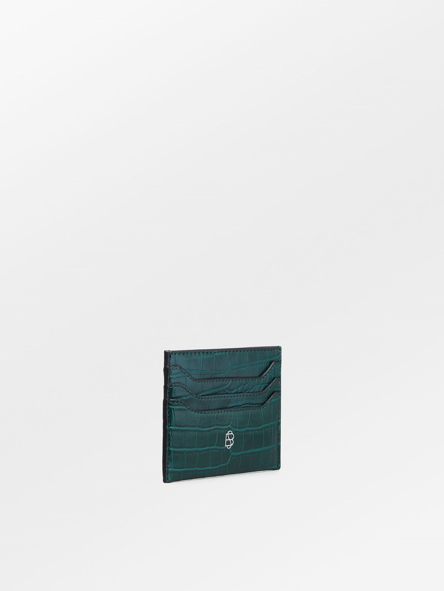Solid Card Holder - Dark Green OneSize Becksöndergaard.se