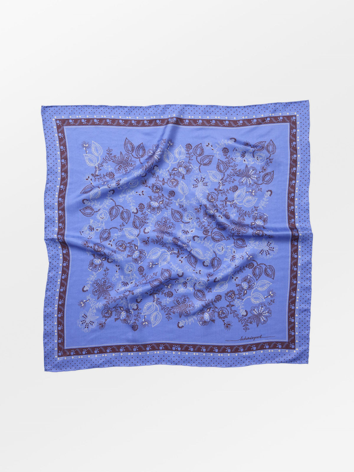 Becksöndergaard, Dotted Flora Sia Scarf - Persian Jewel Blue, onesize