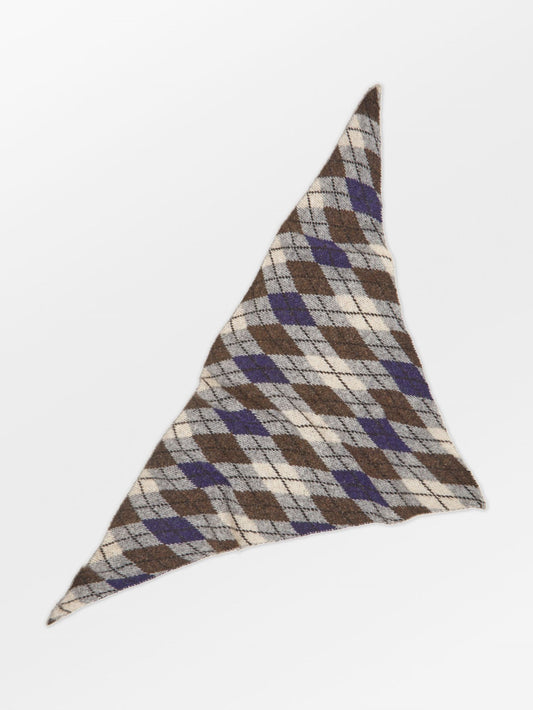 Argyle Triangle Scarf OneSize Becksöndergaard.se