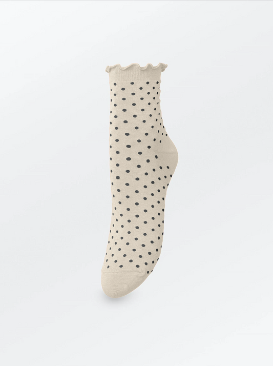 Dotted Frilla Short Sock Socks Becksöndergaard.se