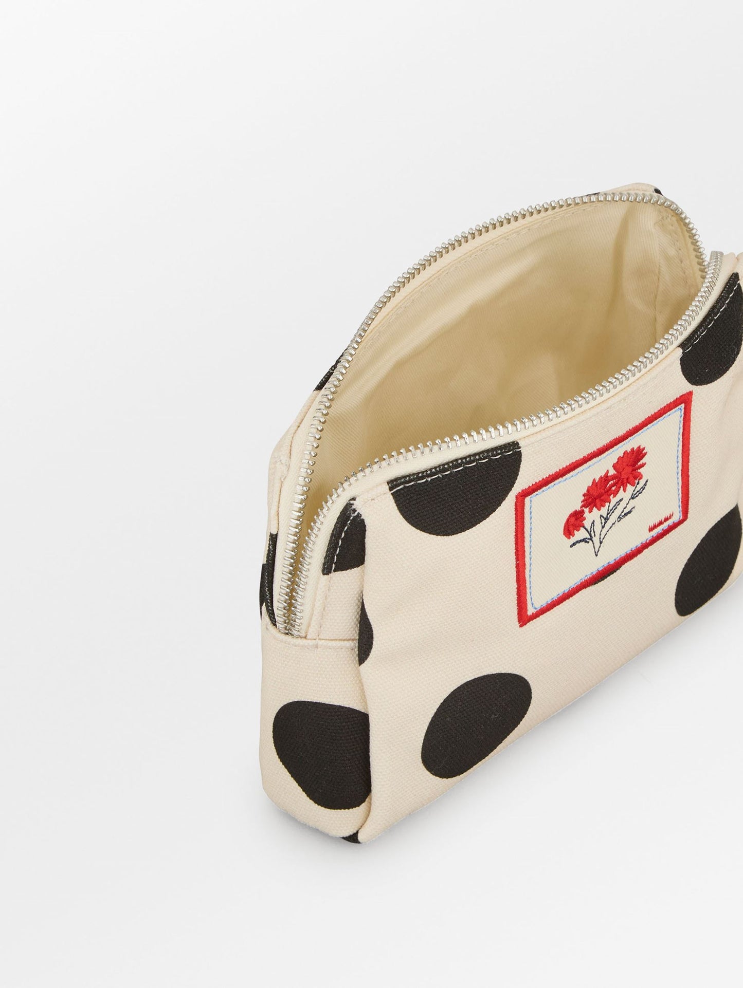 Maxi Polka Canvas Pouch Bag OneSize Becksöndergaard.se