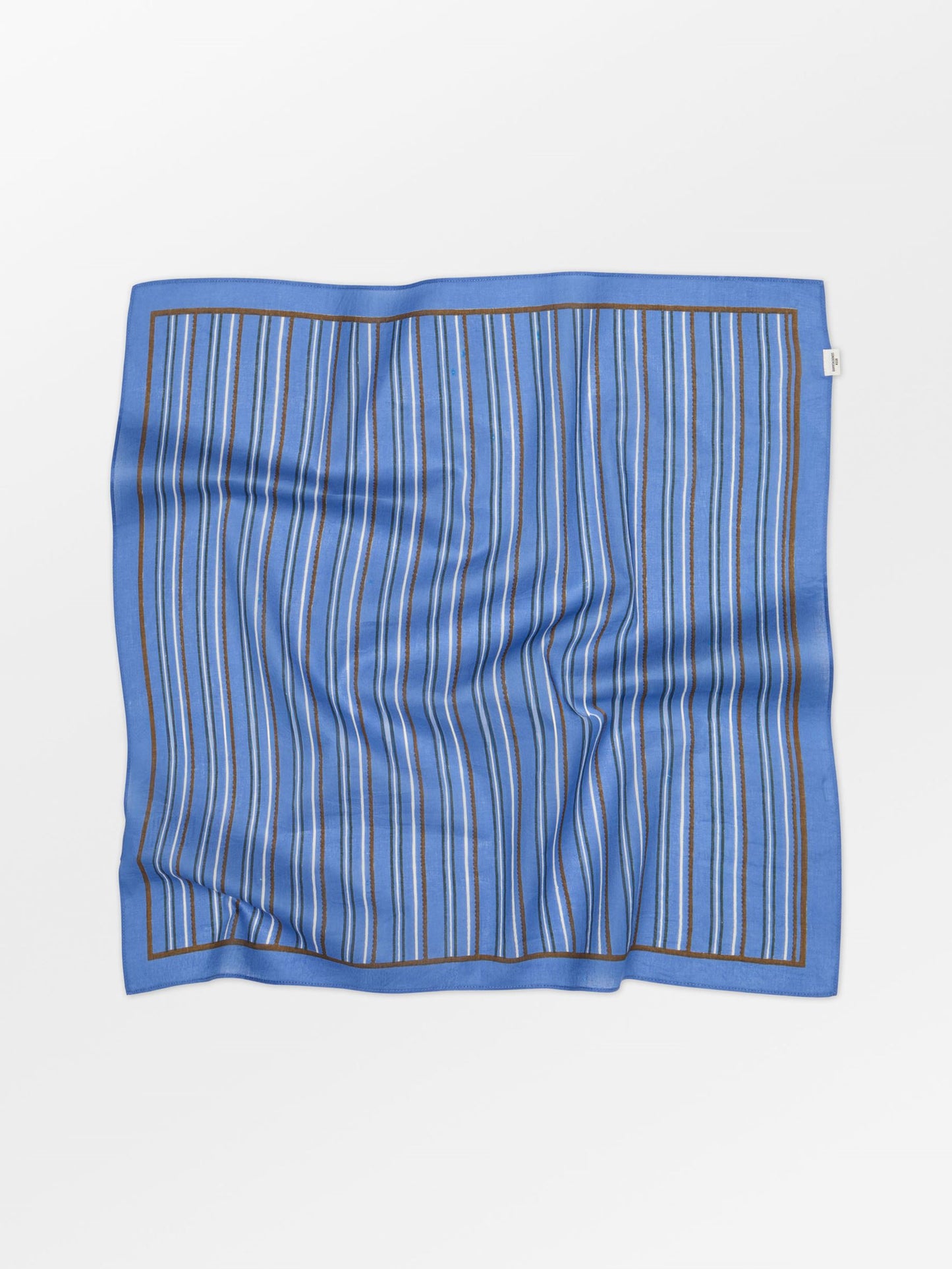 Becksöndergaard, Scallopia Striped Cotta Scarf - Azure Blue, scarves, scarves, scarves, scarves