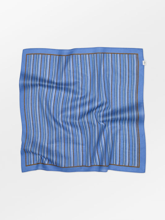 Becksöndergaard, Scallopia Striped Cotta Scarf - Azure Blue, scarves, scarves, scarves, scarves
