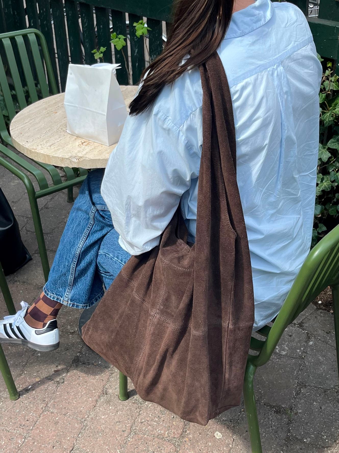 Suede Dalliea Shopper Bag - Dark Brown OneSize Becksöndergaard.se