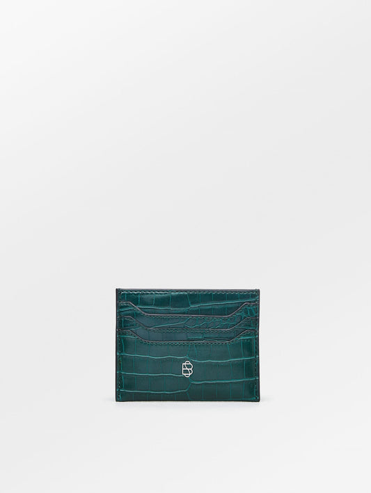 Solid Card Holder - Dark Green OneSize Becksöndergaard.se