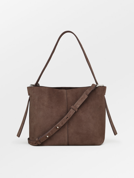Suede Fraya Small Crossbody Bag - Brown OneSize Becksöndergaard.se