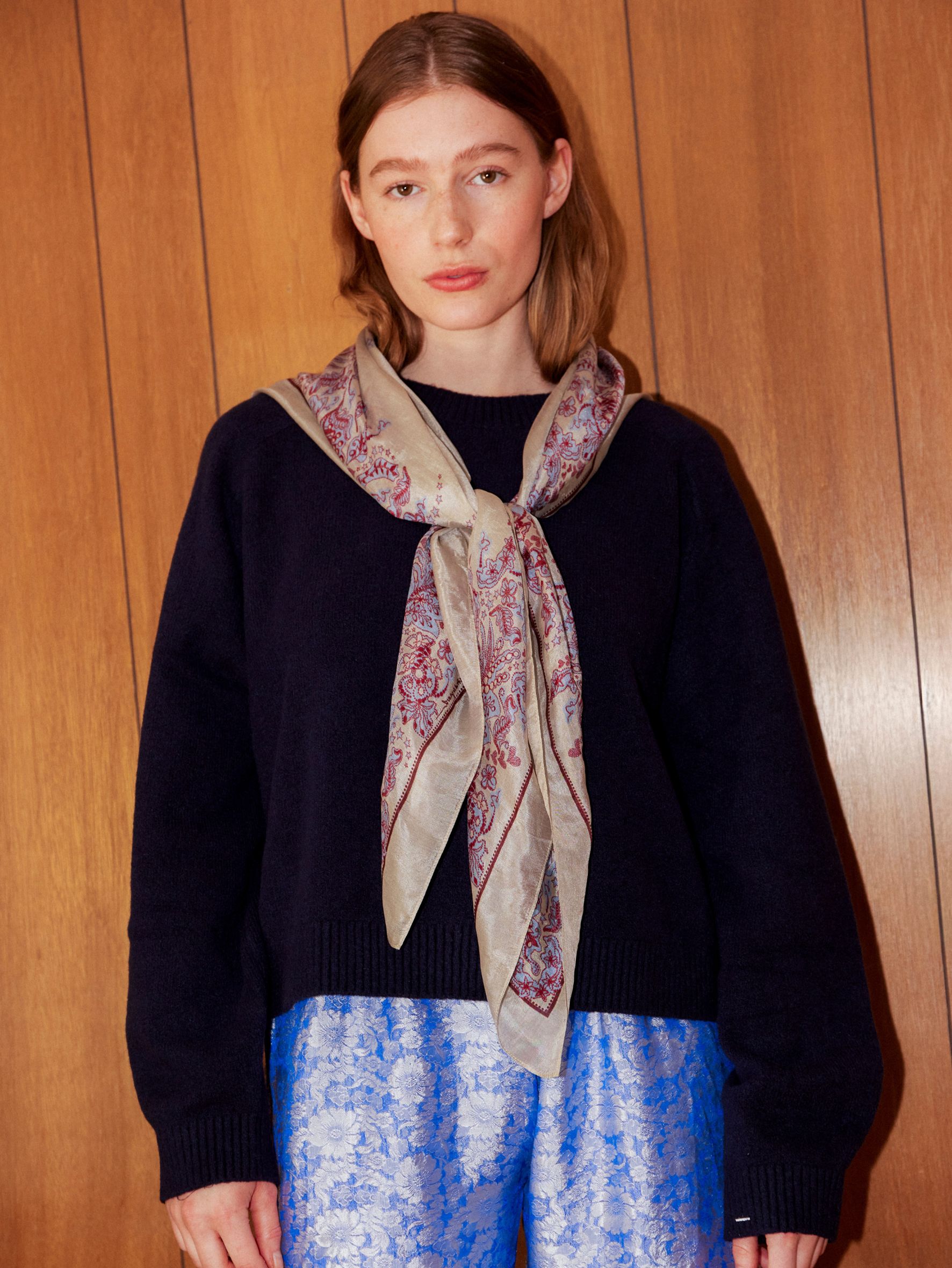 Becksöndergaard, Nocturne Taby Sia Scarf - Birch White, scarves, scarves