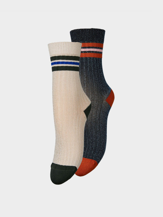 Reeta Glitter Sock 2 Pack  Socks Becksöndergaard.se