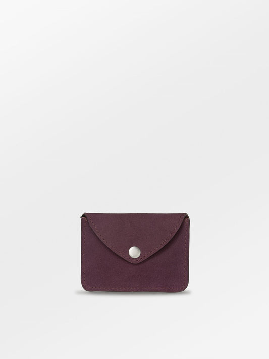 Becksöndergaard, Suede Card Wallet - Fig Red, accessories, accessories, gifts