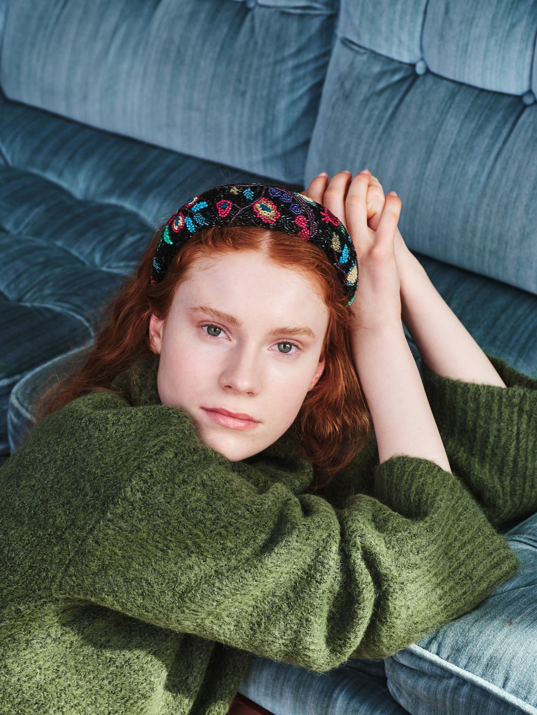 Becksöndergaard, Fairygard Wide Beaded Hairbrace - Black, accessories, accessories, archive, archive, sale, sale, accessories, sale, gifts, black week, black week