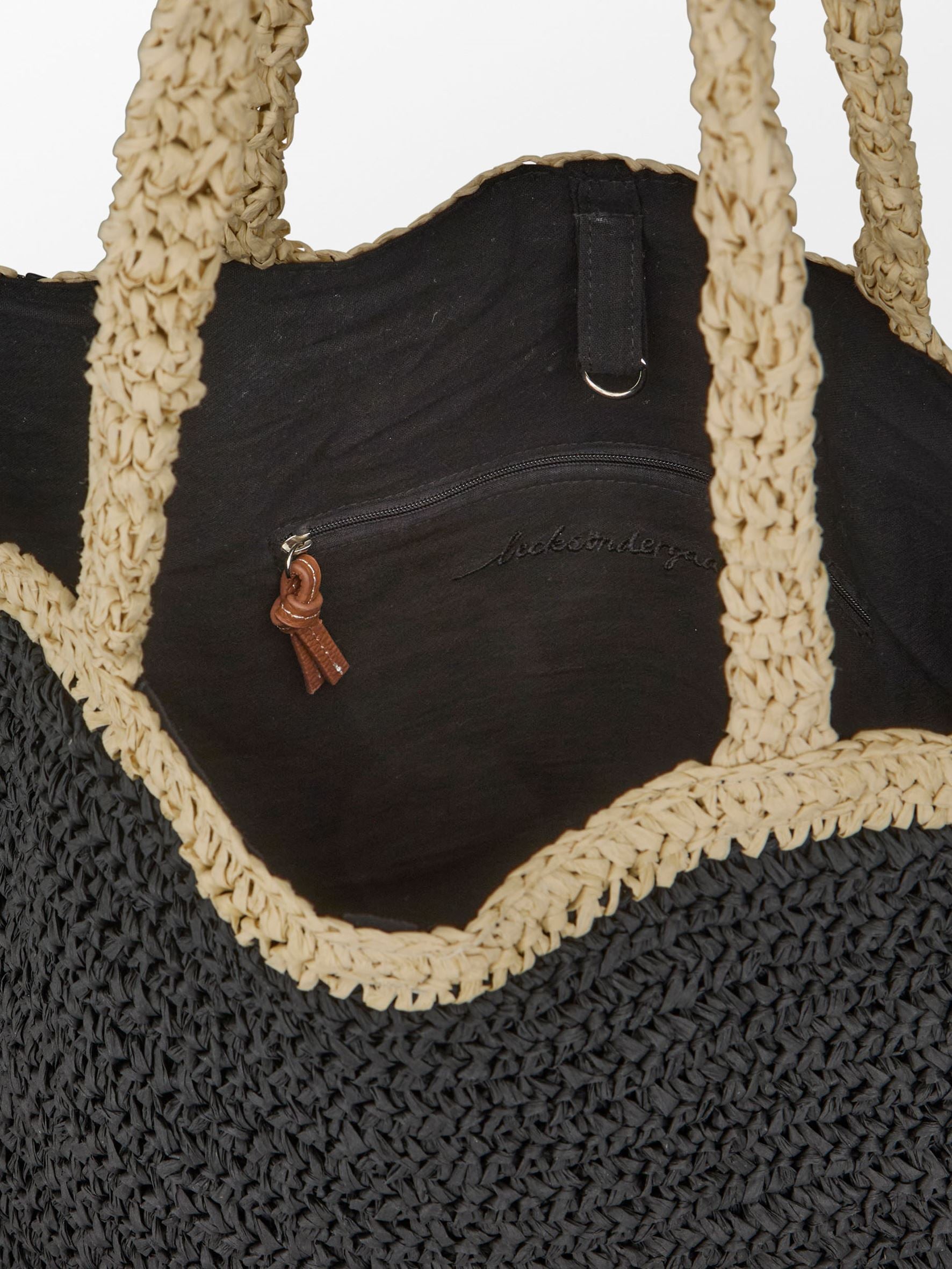 Paper Straw Tota Bag OneSize Becksöndergaard.se