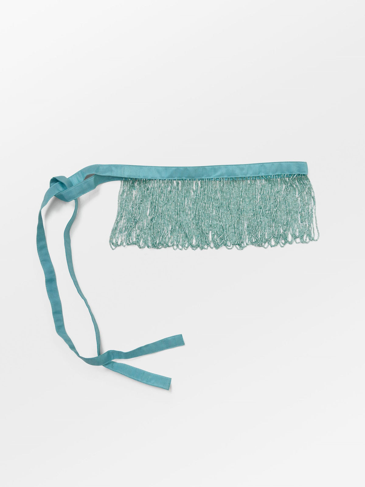 Becksöndergaard, Beaded Fringe Belt - Porcelain Blue, onesize