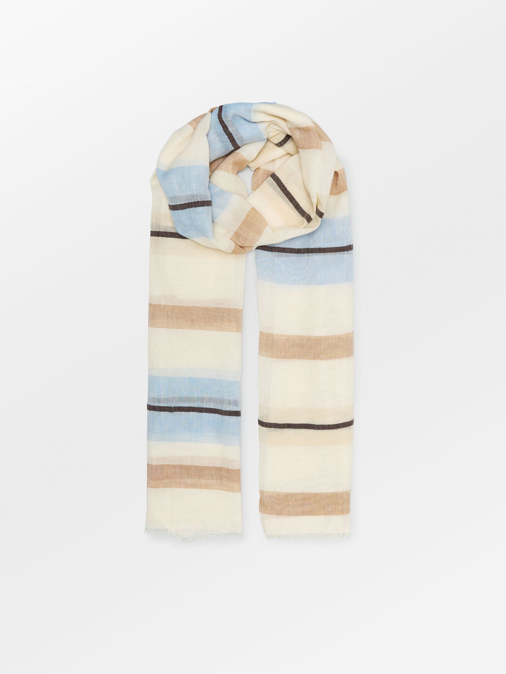 Becksöndergaard, Stripeana Cowea Scarf - Birch White, archive, archive