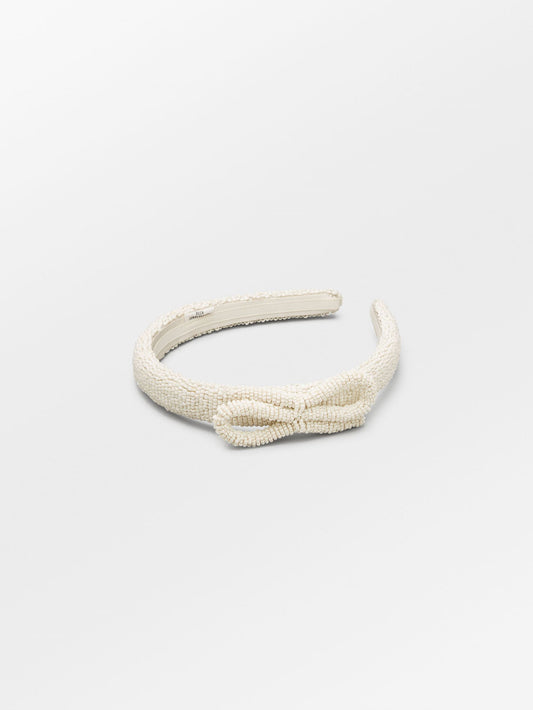 Bow Slim Beaded Hairbrace OneSize Becksöndergaard.se