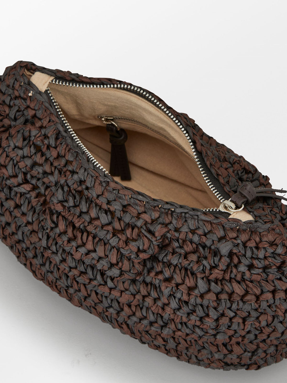Becksöndergaard, Paper Straw Small Clutch Bag - Chocolate Torte, onesize