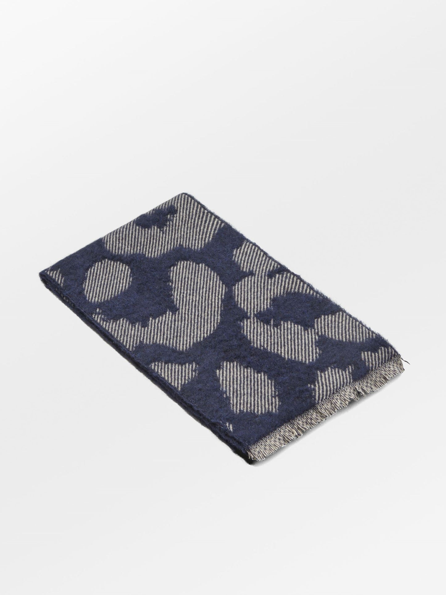Becksöndergaard, Graphileola Wool Scarf - Naval Academy Blue, scarves, scarves, scarves, winter accessories, winter accessories