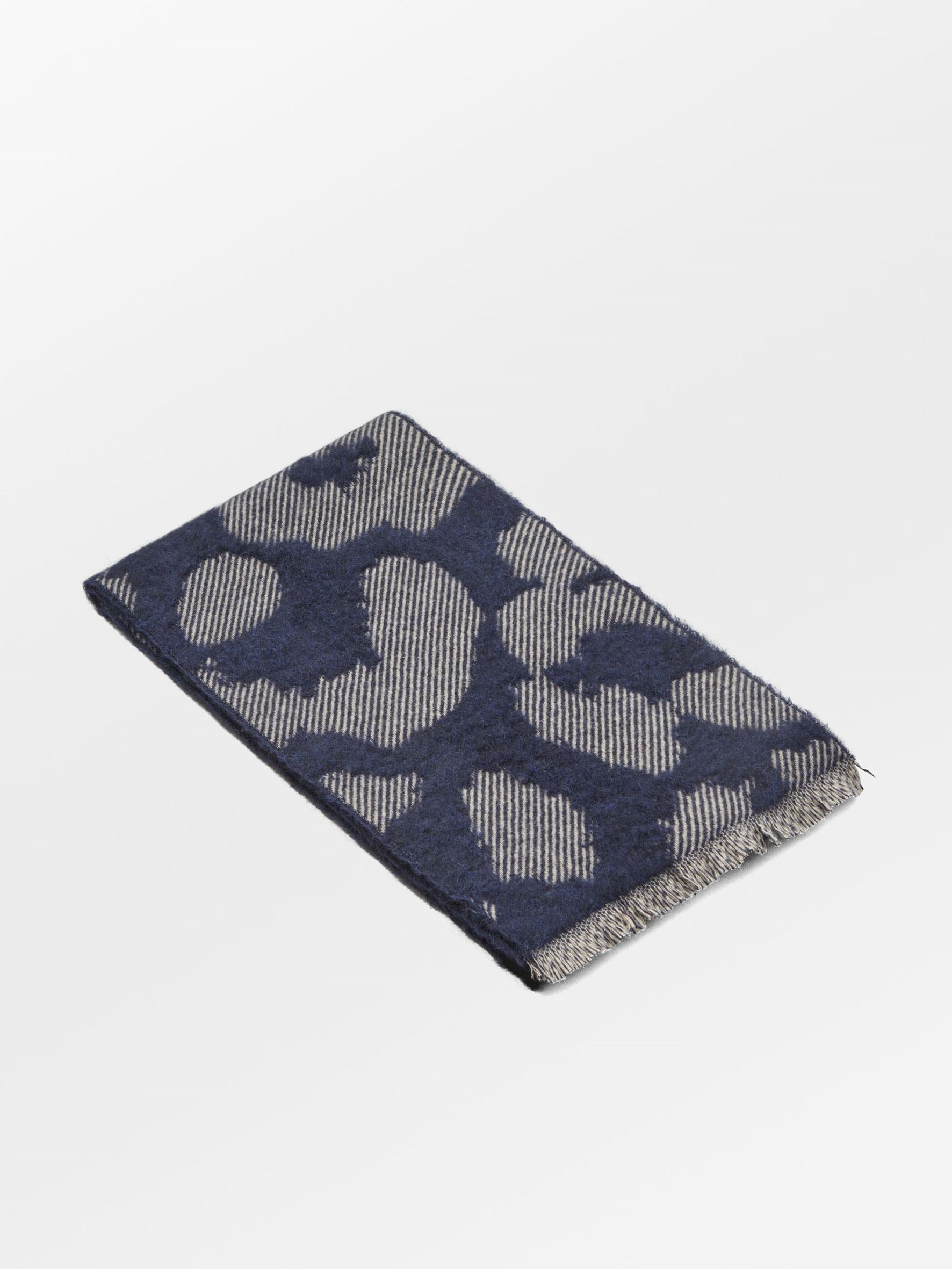 Becksöndergaard, Graphileola Wool Scarf - Naval Academy Blue, scarves, scarves, scarves, winter accessories, winter accessories
