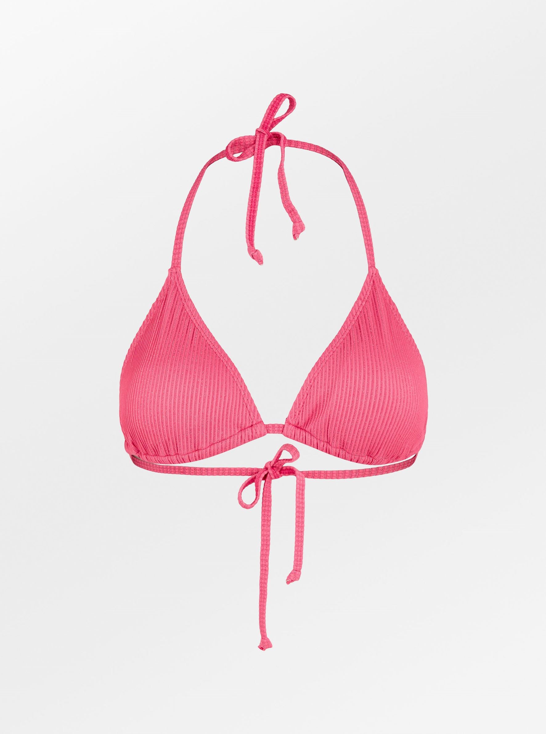 Becksöndergaard, Lyx Bel Bikini Top - Hot Pink, struct - slet produkter