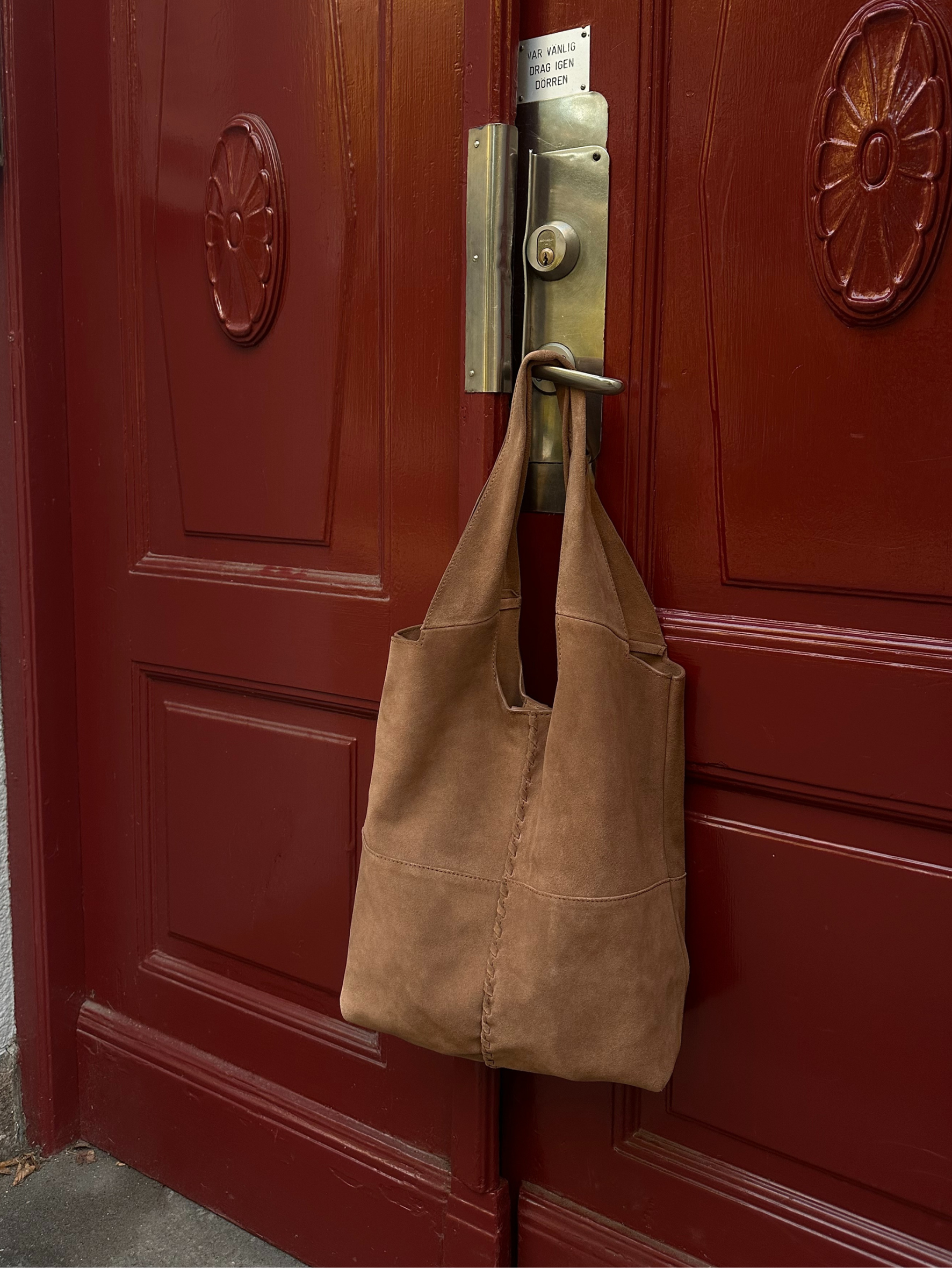 Suede Demi Bag - Brown OneSize Becksöndergaard.se