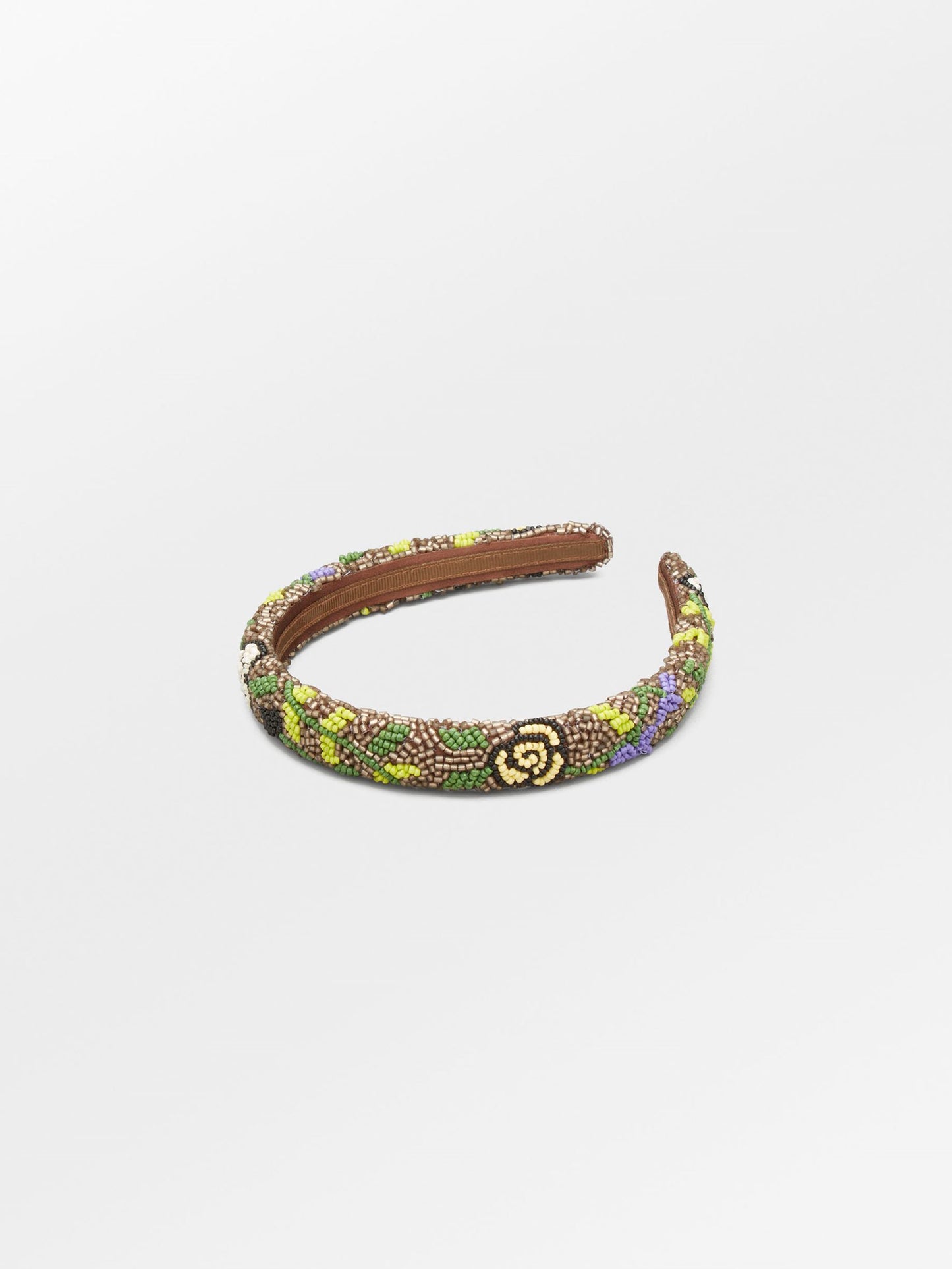 Becksöndergaard, Fleuriella Slim Beaded Hairbrace - Hot Fudge Brown, archive, archive