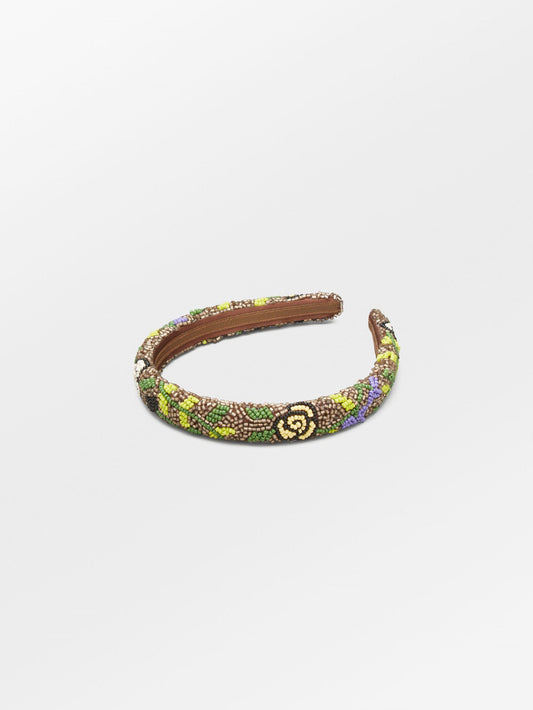 Becksöndergaard, Fleuriella Slim Beaded Hairbrace - Hot Fudge Brown, archive, archive