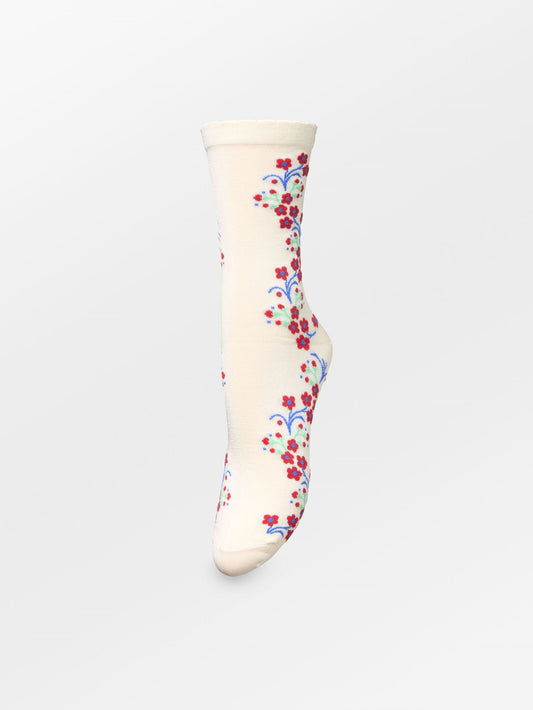 Becksöndergaard, Bloom Visca Sock - Birch White, sale, sale, sale
