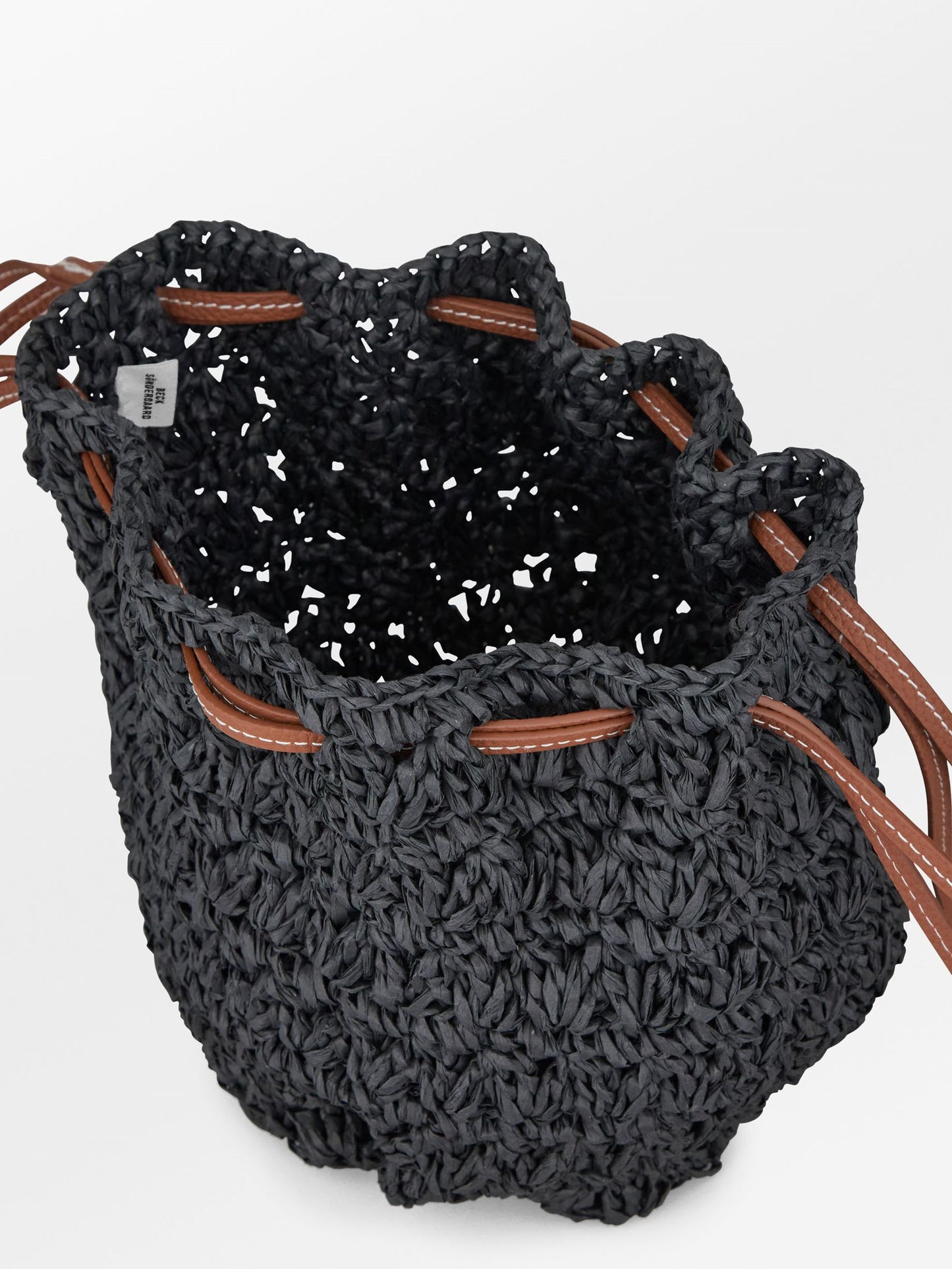 Becksöndergaard, Mesh Straw Bina Bag - Black, bags, bags, bags, bags, bags