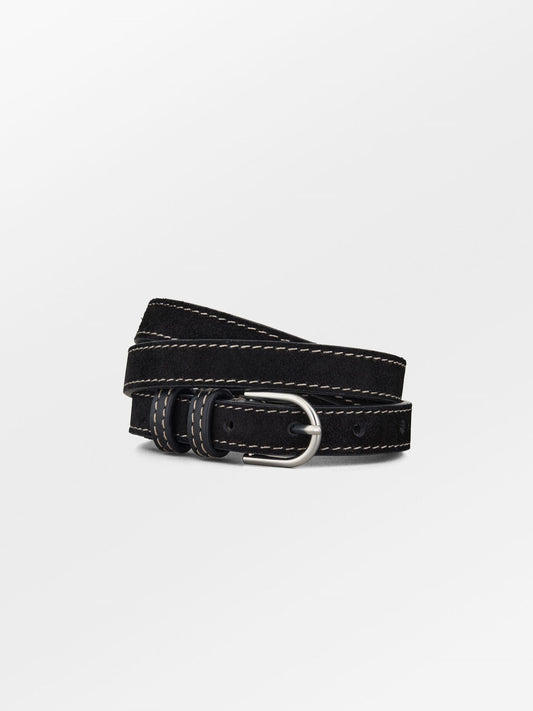 Becksöndergaard, Suede Zoe Belt - Black, accessories, accessories