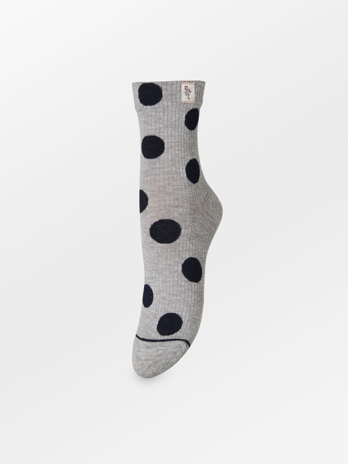 Becksöndergaard, Maxi Polka Cotta Sock - Light Grey Melange, socks