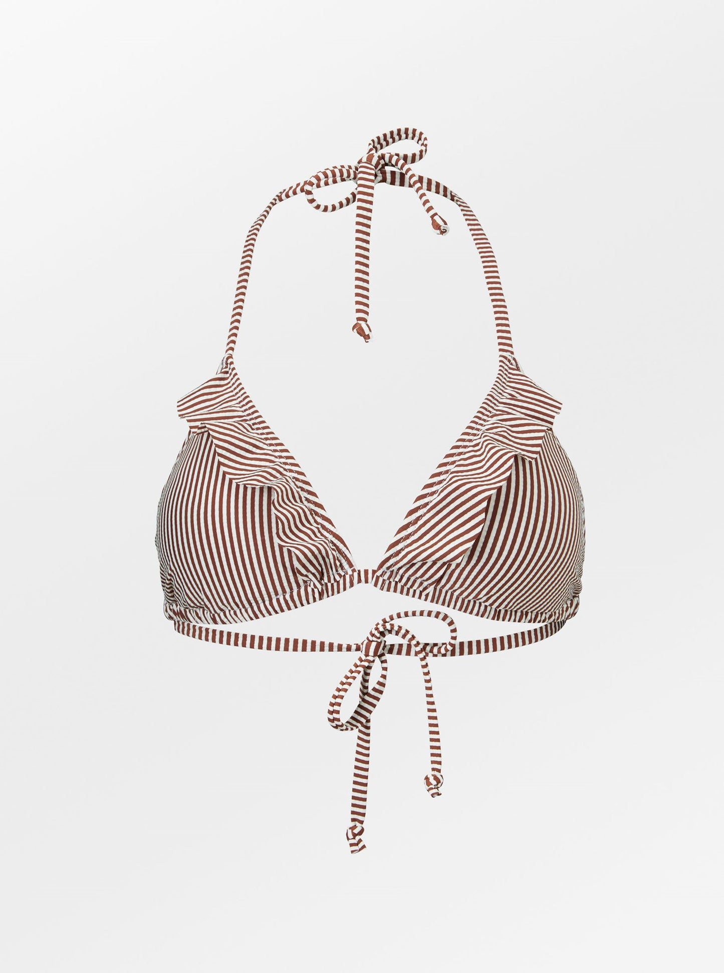 Striba Bel Frill Bikini Top - Sorrel Brown Clothing Becksöndergaard.se