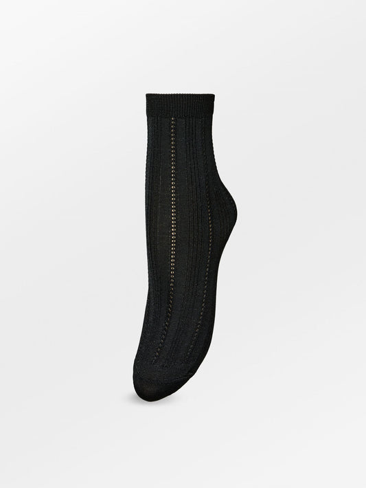 Becksöndergaard, Glitter Drake Sock - Black, socks, socks, socks