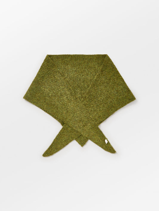 Becksöndergaard, Alpaca-Wool Triangle Scarf - Golden Cypress Green, scarves, scarves, winter accessories, winter accessories