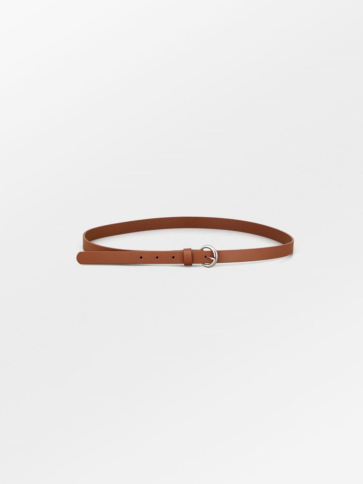Solid Slim Belt - Mocha Brown Clothing Becksöndergaard.se