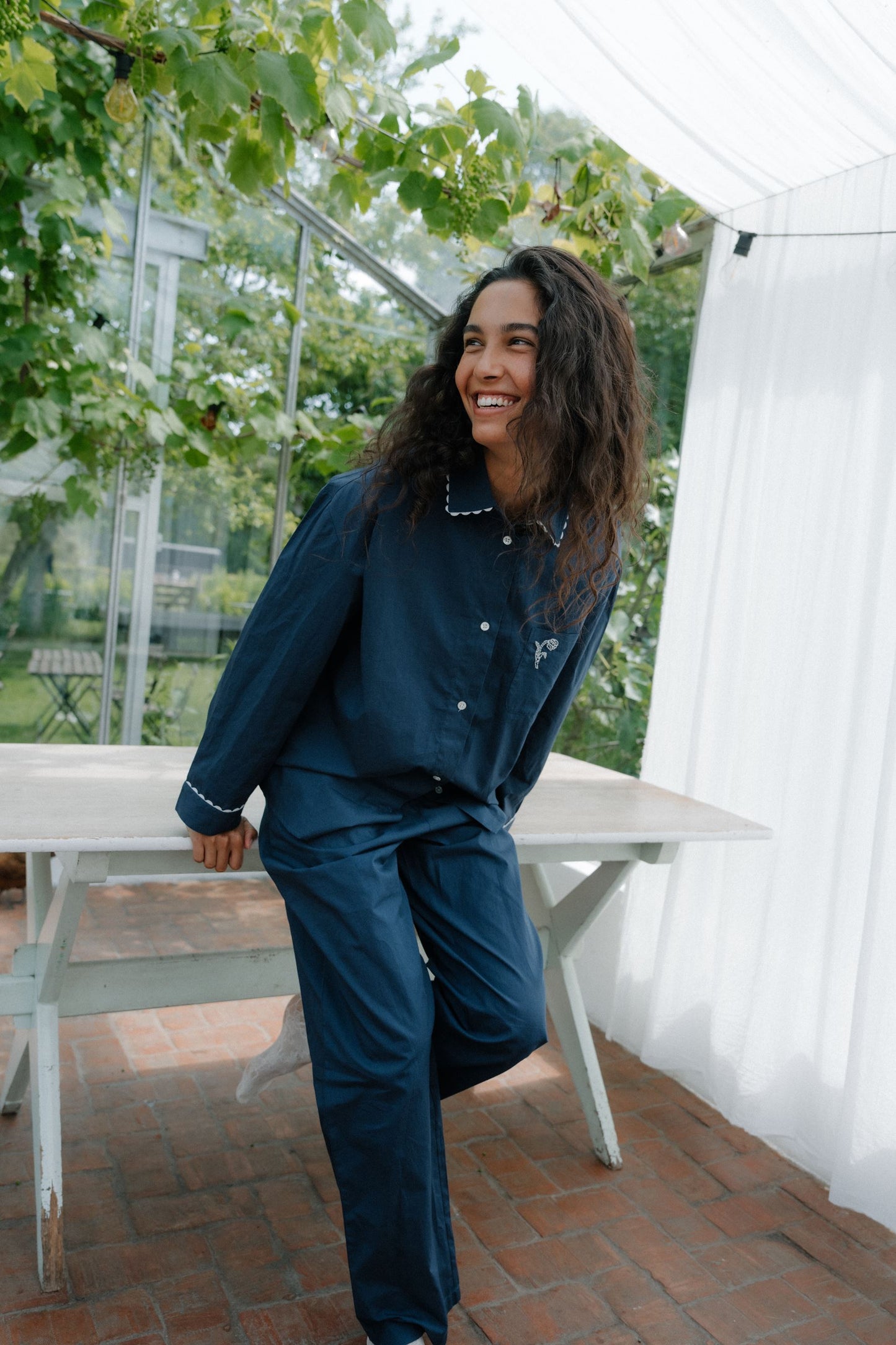 Scallop Pyjamas Shirt Clothing Becksöndergaard.se