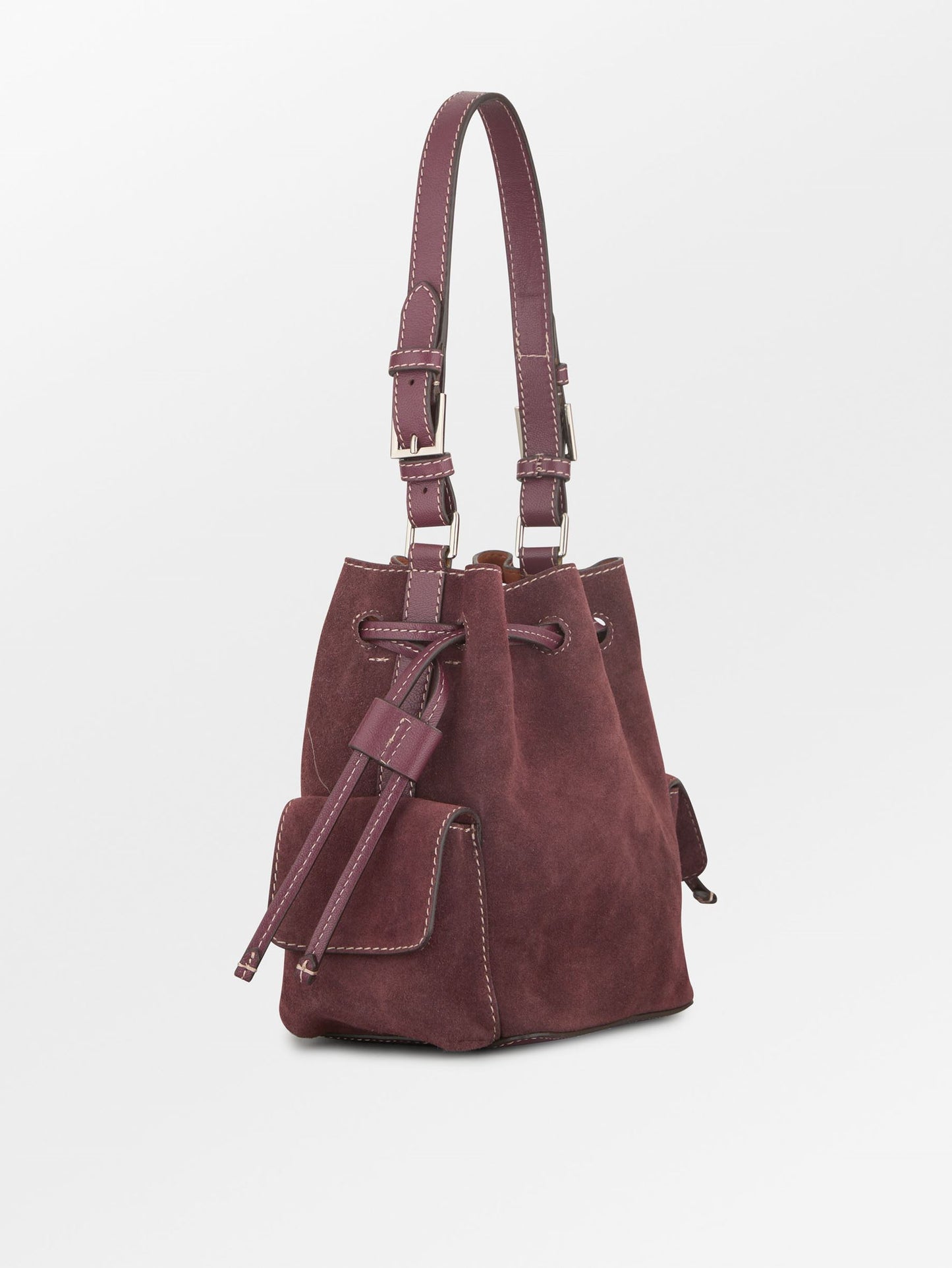 Suede Bucket Small Bag OneSize Becksöndergaard.se