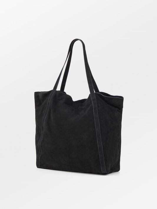 Suede Eden Shopper Bag - Black OneSize Becksöndergaard.se