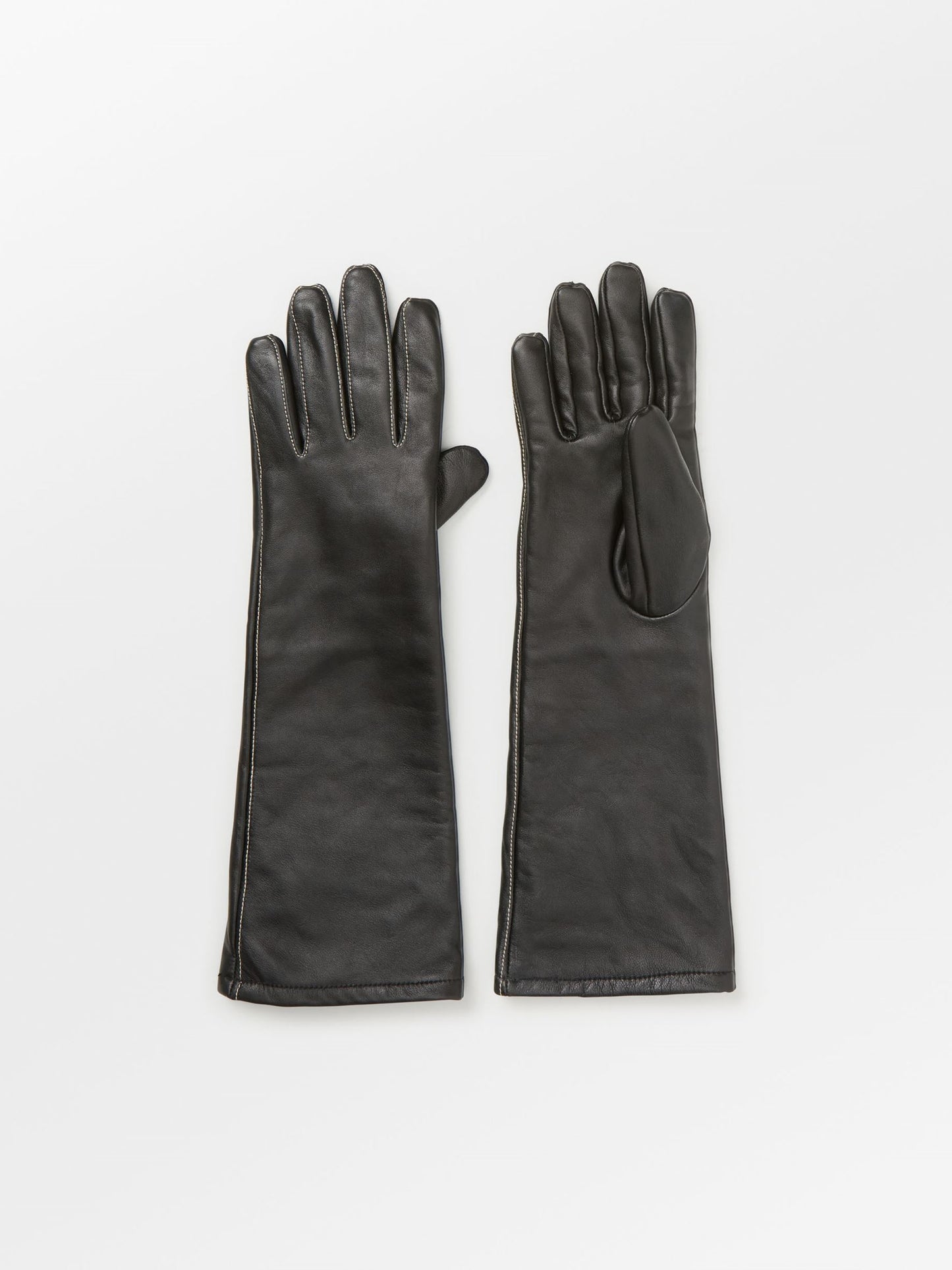 Long Smooth Leather Gloves Gloves Becksöndergaard.se