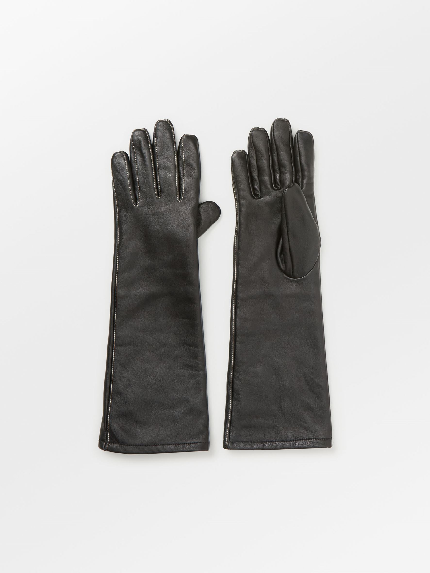 Long Smooth Leather Gloves Gloves Becksöndergaard.se