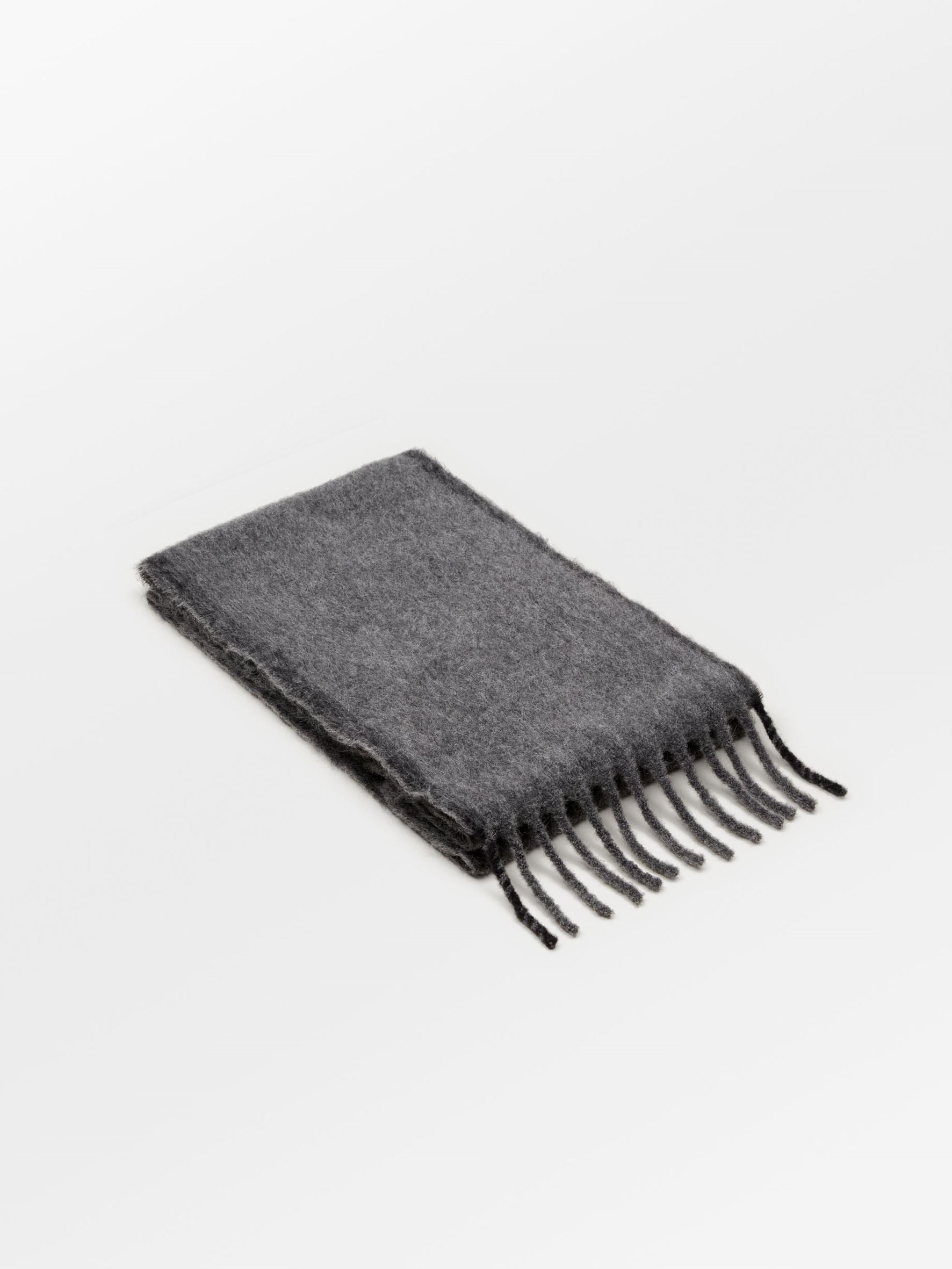 Solid Yuta Scarf - Grey OneSize Becksöndergaard.se