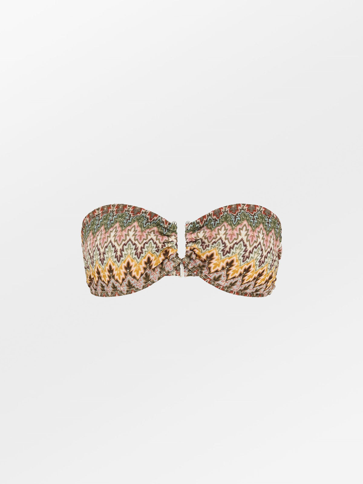 Becksöndergaard, Amber Bandeau Bikini Top - Rose/Yellow/Green, swimwear, swimwear, noos, swimwear, swimwear, noos
