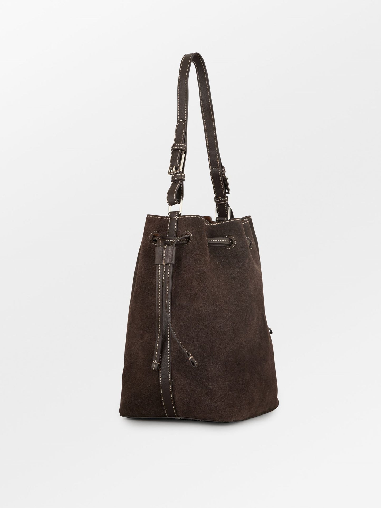 Suede Bucket Bag OneSize Becksöndergaard.se
