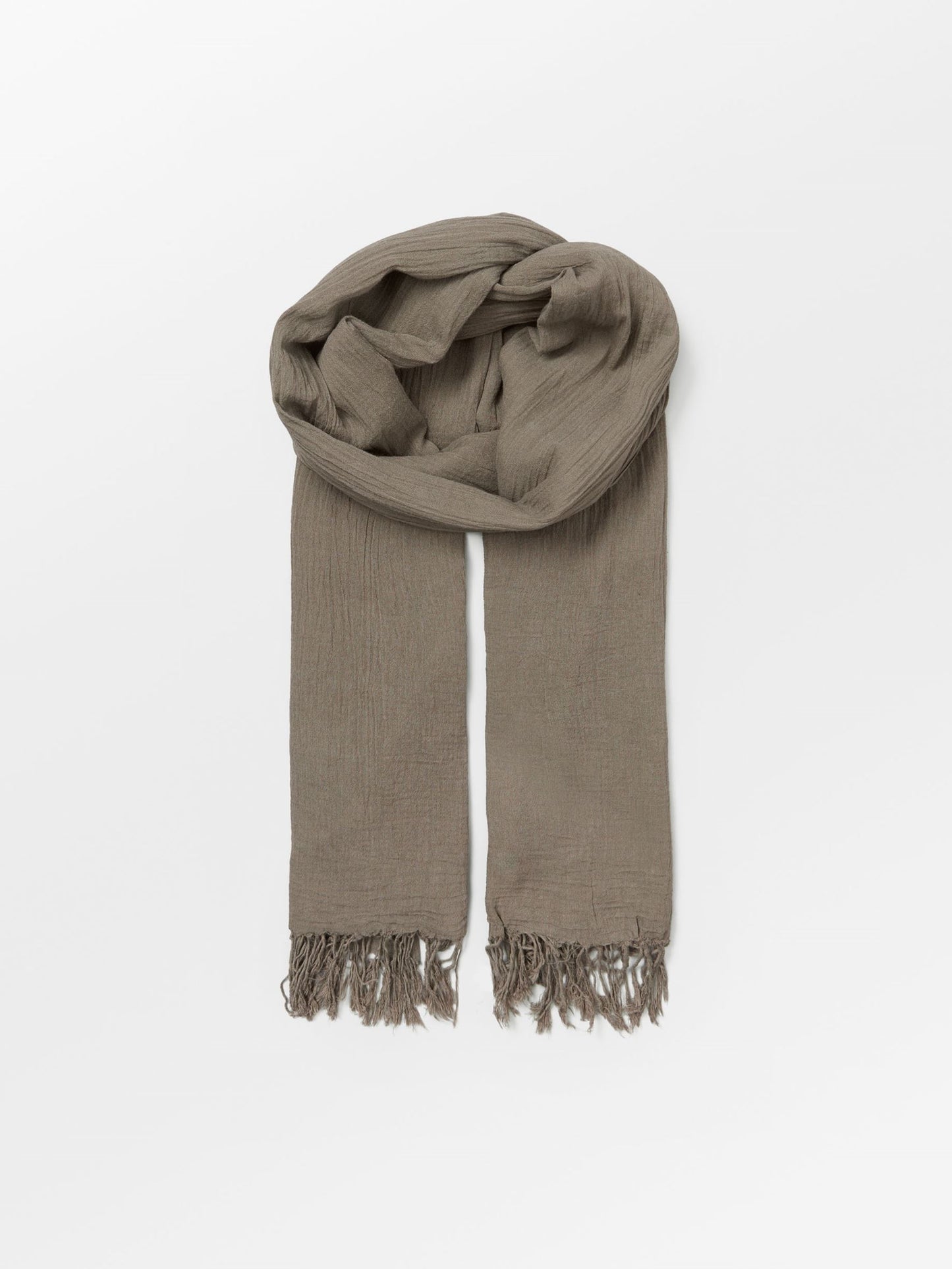 Solid Ilona Scarf - Brown OneSize Becksöndergaard.se