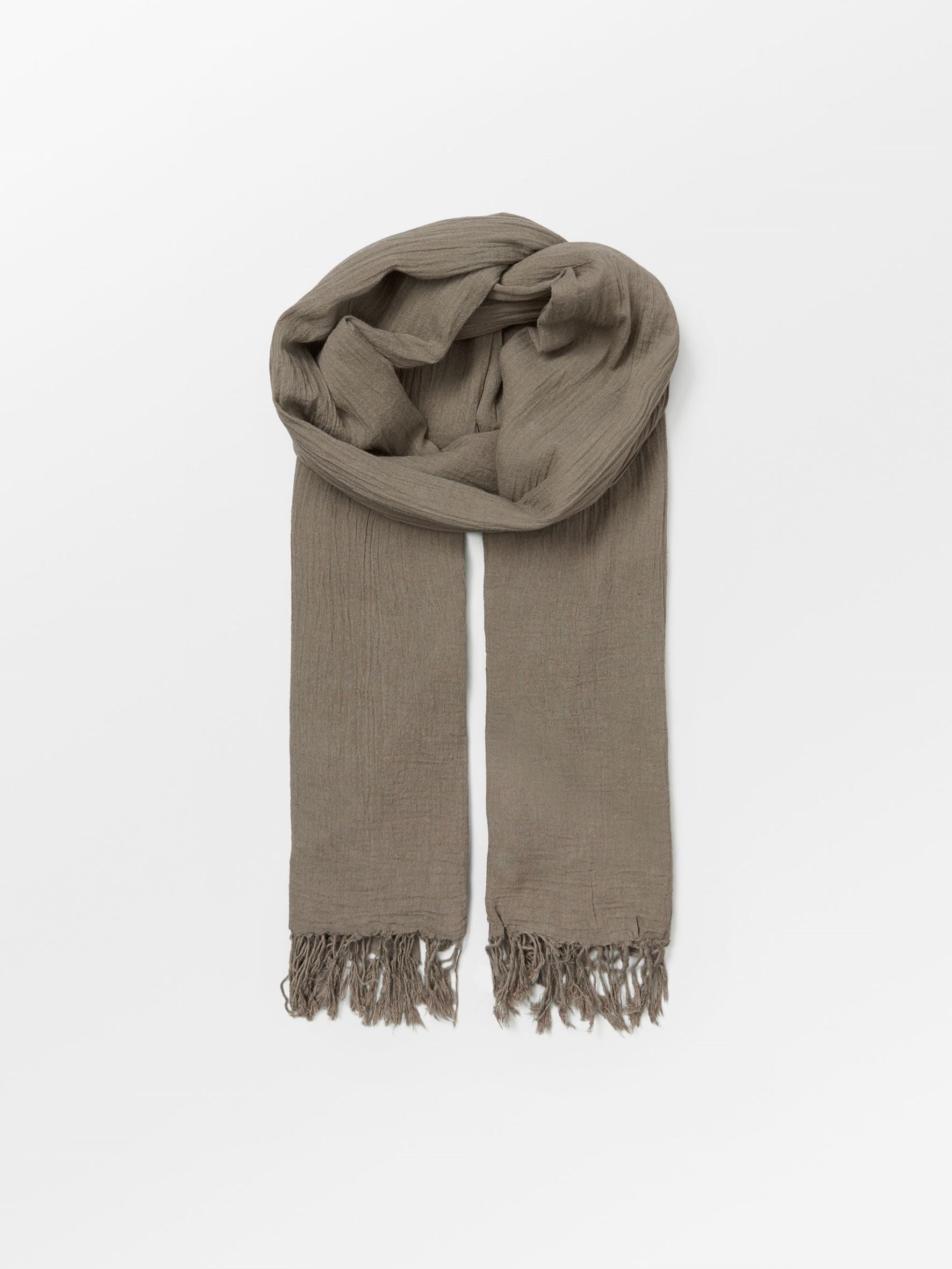 Solid Ilona Scarf - Brown OneSize Becksöndergaard.se