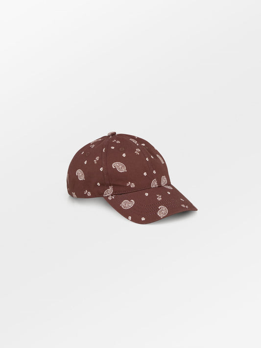 Becksöndergaard, Bloom Paisley Cap - Chocolate Brown, accessories, accessories