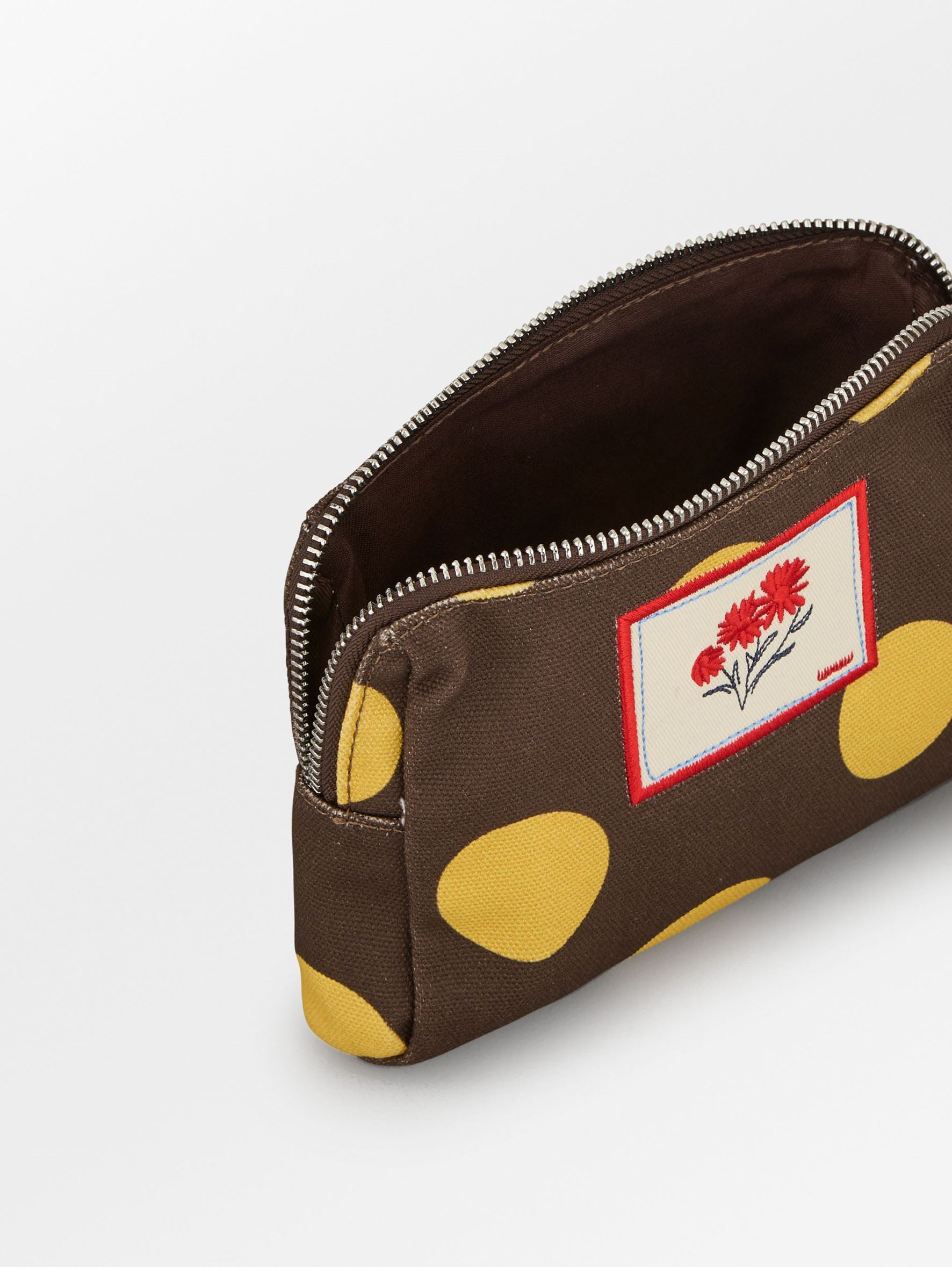 Maxi Polka Canvas Pouch Bag OneSize Becksöndergaard.se