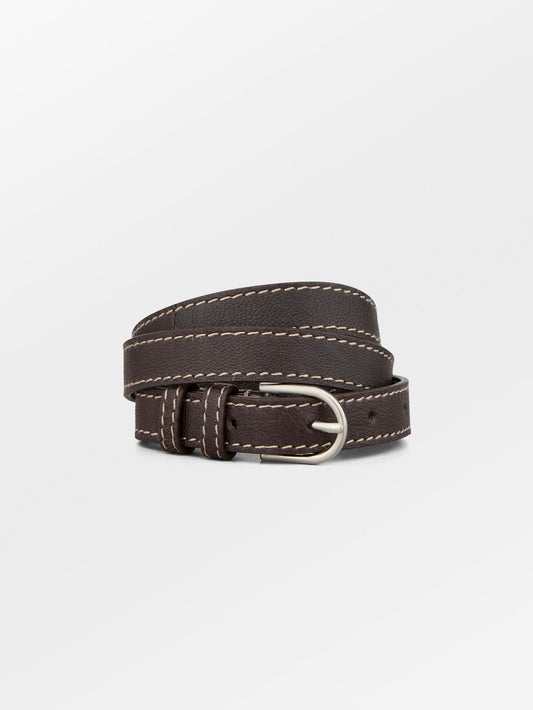 Becksöndergaard, Nappa Zoe Belt - Chocolate Torte, accessories