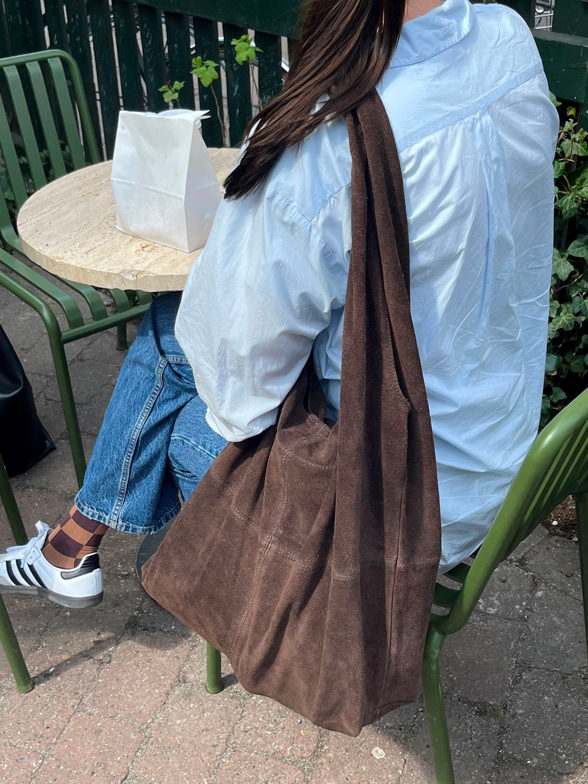 Suede Dalliea Shopper Bag - Dark Brown OneSize Becksöndergaard.se
